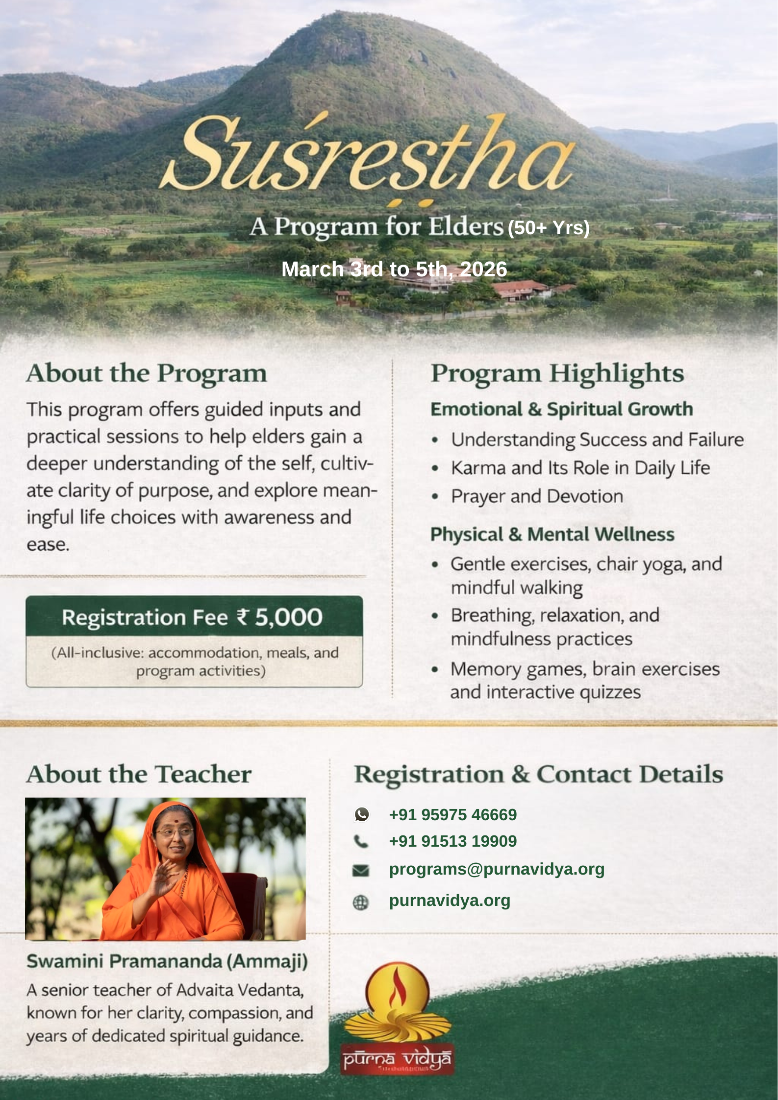 Sushrestha-A Program for Elders