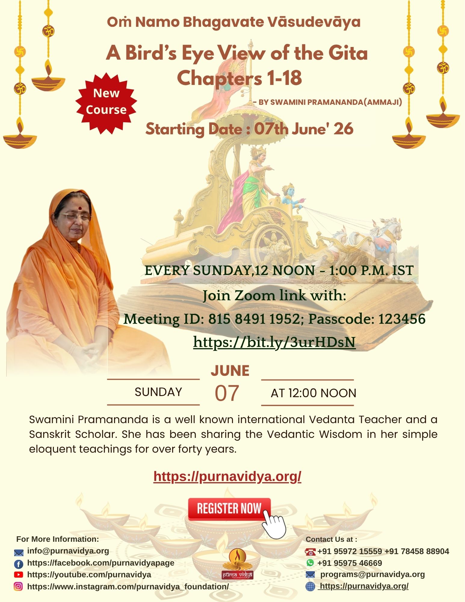 A Bird’s Eye View of the Gita – 18 Chapters