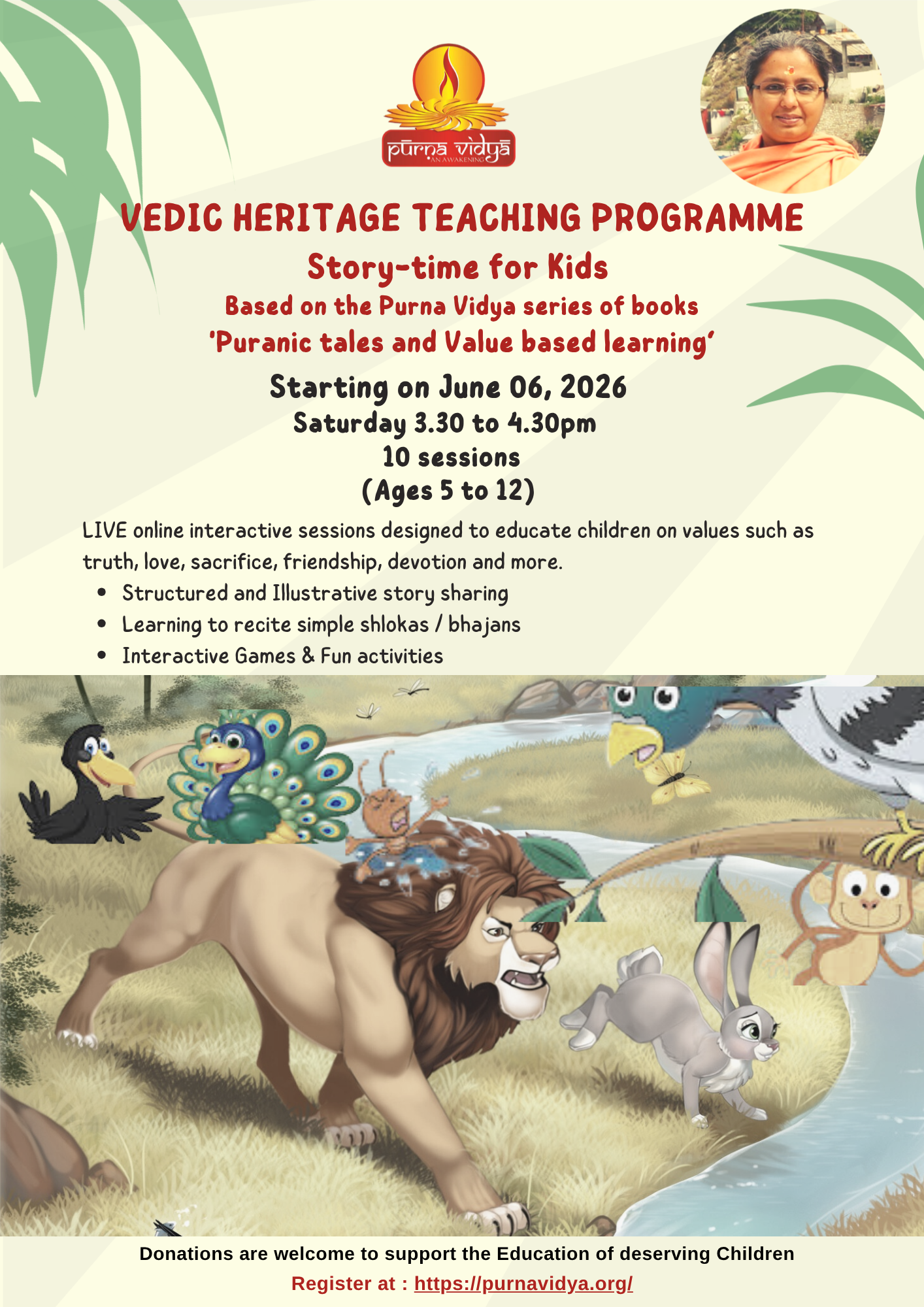 Vedic Heritage teaching program-‘Puranic tales and Value based learning’